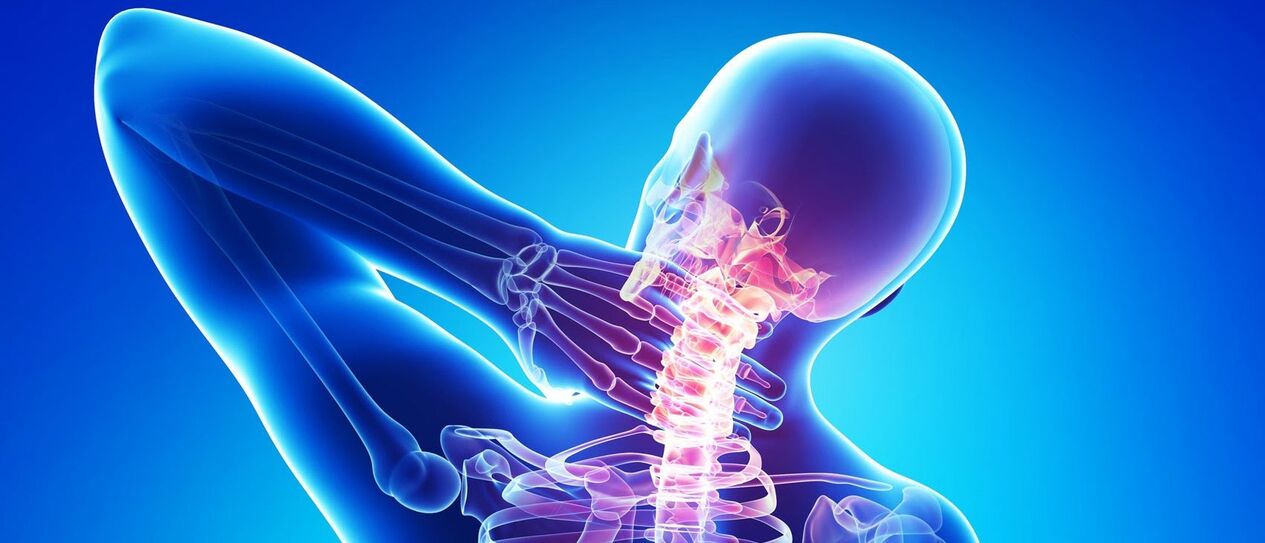 cervical osteochondrosis is a pathological process in the spine area